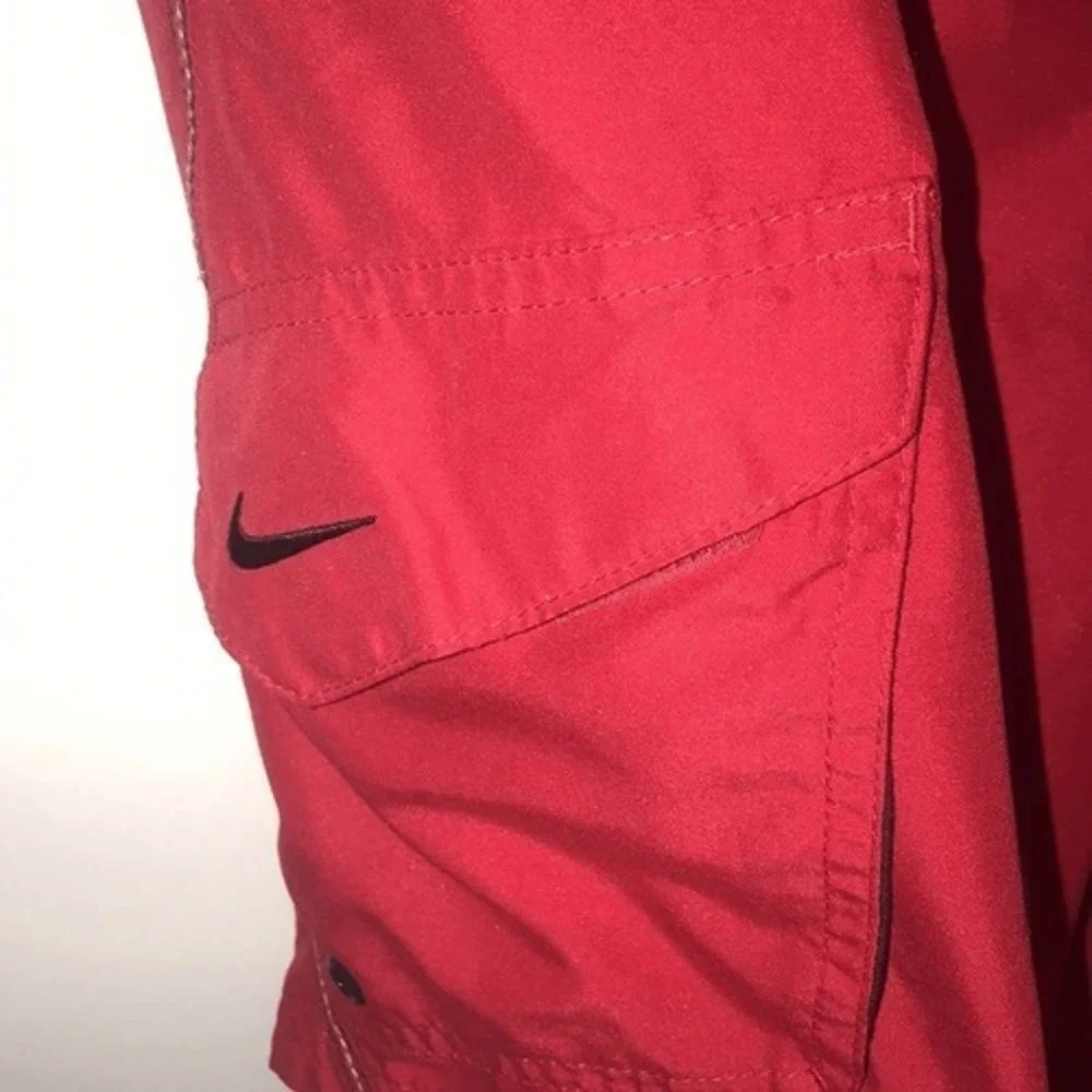 Vintage Nike Men's Quick Dry Elastic Waist Red Swim‎ Trunks Size XL